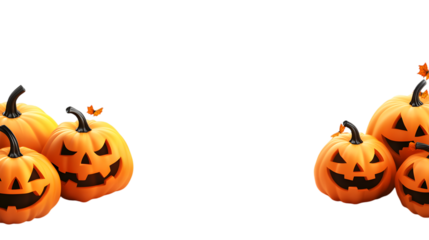 halloween pumpkin isolated on white background