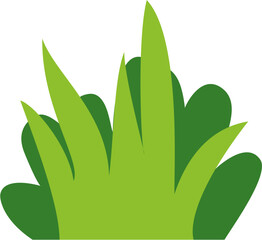 Two-tone grass vector design in flat style. Perfect for eco projects, nature-themed posters, gardening visuals, spring scenes, and green branding materials.