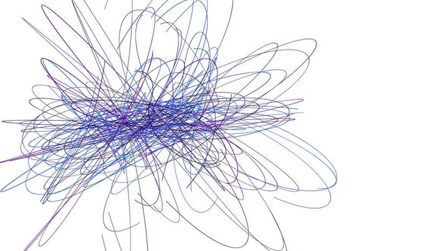 Sophisticated Scribble.
Frame fills with swooping lines.