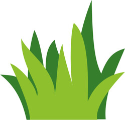 Two-tone grass vector design in flat style. Perfect for eco projects, nature-themed posters, gardening visuals, spring scenes, and green branding materials.