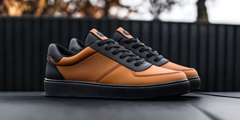 Stylish Brown High Top Shoes for Trend-Conscious Urban Outfits.