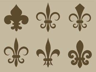 classic fleur de lis silhouette art