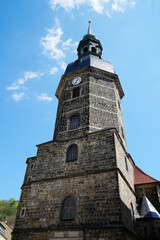 St John s Church tower in Bad Schandau, Germany