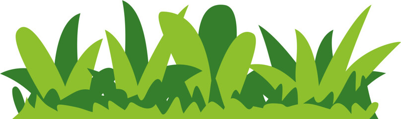 Two-tone grass vector design in flat style. Perfect for eco projects, nature-themed posters, gardening visuals, spring scenes, and green branding materials.