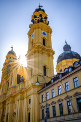 Fototapeta premium famous theatiner church in Munich
