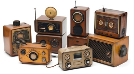 Vintage Wooden Radios Collection. (2)
