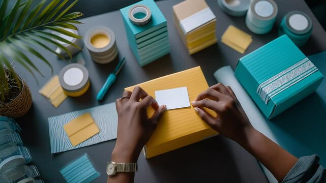 Efficient Workspace Setup with Boxes and Labels in Action