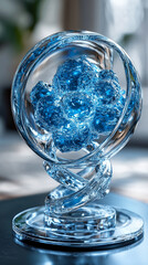 3D rendering of glowing particles and waveforms connected across space symbolizing quantum entanglement physics theory abstract energy links infinite possibilities and nonlocality

