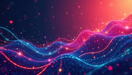 Geometric shapes, abstract lines, vibrant colors, vintage, square