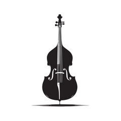 Resonant Depth: A Dynamic Collection of Double Bass Vector Silhouettes Celebrating the Powerful Sound, Elegant Shape, and Rich History of This Iconic Orchestral String Instrument.