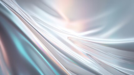 Naklejka premium Smooth flowing silk fabric texture with soft light reflections and gradients for elegant backgrounds and design projects, textile concept
