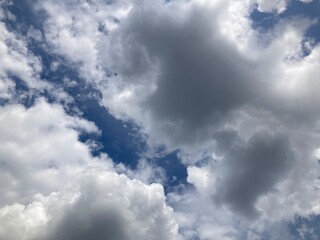 blue sky with clouds