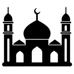 Mosque Simple Vector Illustration Icon