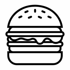 hamburger vector illustration