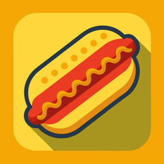 hot dog vector illustration