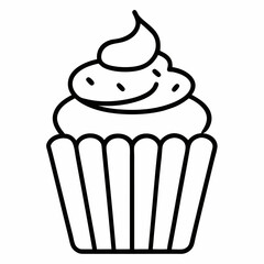 cupcake vector illustration