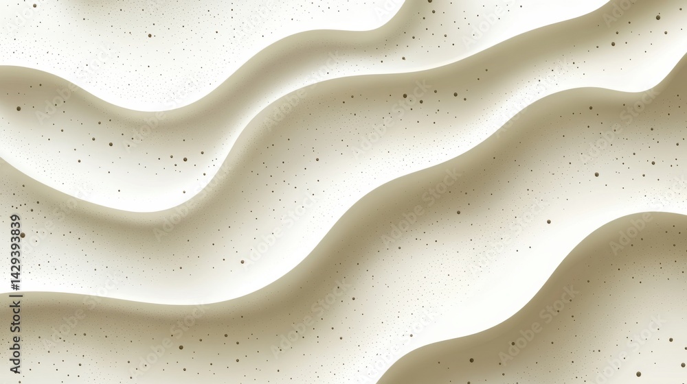 Poster abstract background with soft ecru tones dotted design and eggshell paper texture