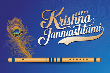 Obraz premium Krishna Janmashtami is a joyous Hindu festiva