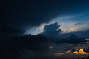 sunset in the clouds