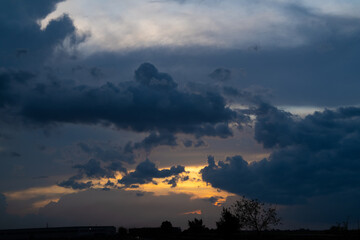 Fototapeta premium sunset in the clouds