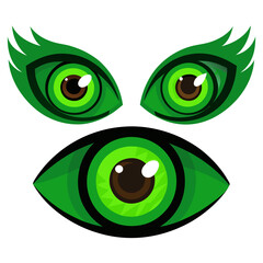 Set of Eye icons