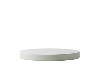 White round display platform — transparent background