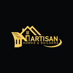 Elegant and timeless logo featuring a craftsman-style house icon, earthy tones, and classic serif font, reflecting quality, tradition, and expert homebuilding.