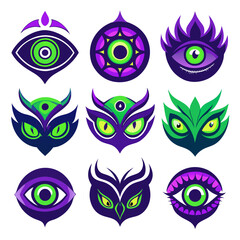 Set of Eye icons