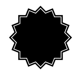starburst, shape, black, outline, white, badge, seal, label, burst, graphic, design, tag, symbol, vector, icon, flash, promotion, sticker, frame, sharp, point, abstract, element, jagged, mark, stamp, 