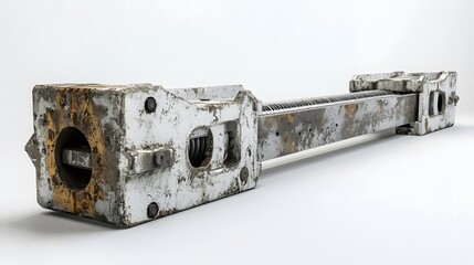 Rusty Industrial Linear Actuator.