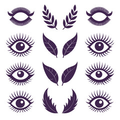 Set of Eye icons