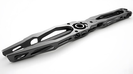 Futuristic Tech Tool on White.