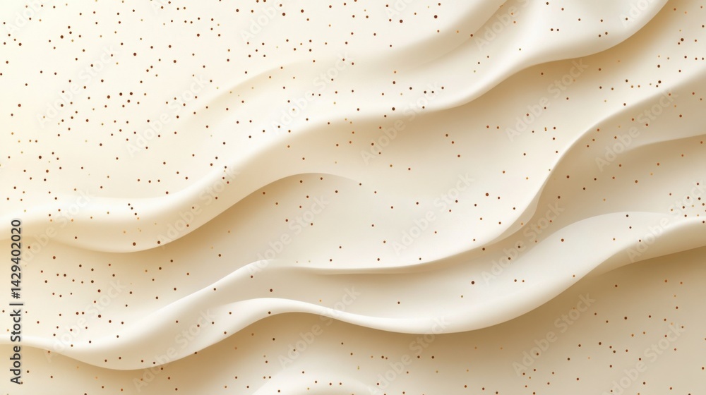 Poster abstract background with soft ecru tones dotted design and eggshell paper texture