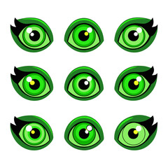 Set of Eye icons