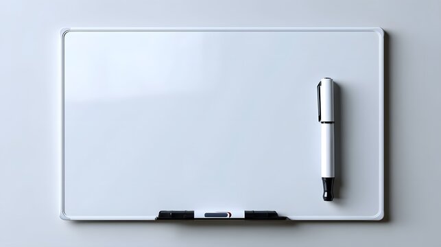 Blank White Magnetic Whiteboard with Pen 