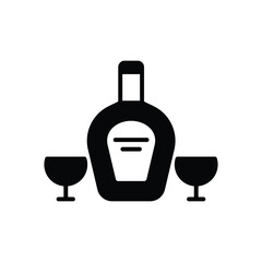 Fototapeta premium Brandy icon vector stock illustration