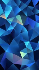 Obraz premium Abstract Blue Geometric Low Poly Background