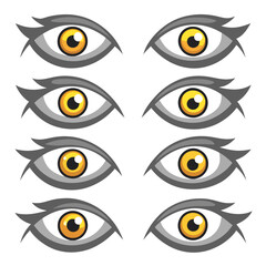 Set of Eye icons