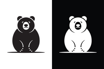 Papa Bear  icon vector on White Background ,Vector Art Illustration on white background.