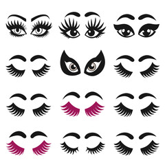 Set of Eye icons