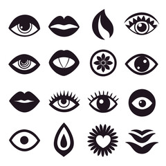 Set of Eye icons