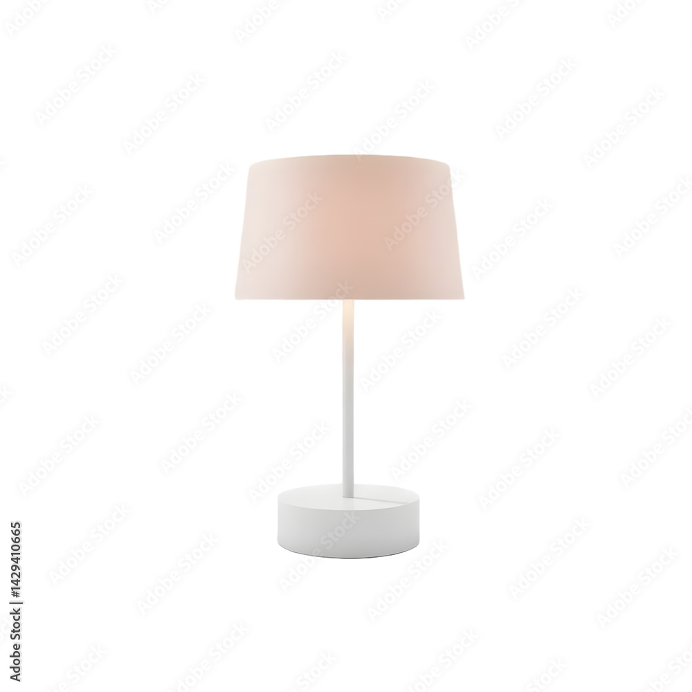 Aufkleber modern table lamp render, a minimalist lighting fixture for home decor. clean design, perfect for in