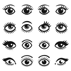 Set of Eye icons