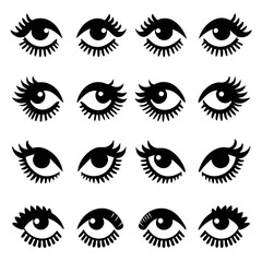 Set of Eye icons