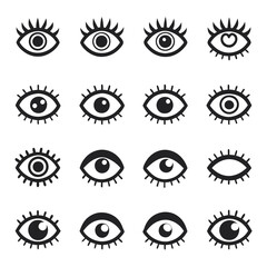 Set of Eye icons