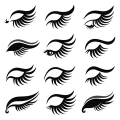 Set of Eye icons