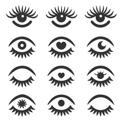 Set of Eye icons