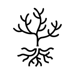 vector tree silhouette
