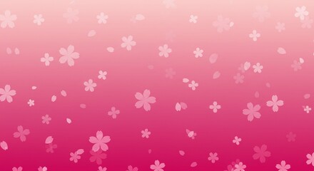 Fototapeta premium Delicate Pink Cherry Blossom Floral Pattern Background Spring Design Soft Pastel Colors