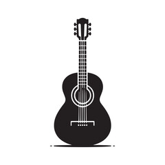 Strings of Sound: A Versatile Collection of Guitar Vector Silhouettes Celebrating the Timeless Appeal, Iconic Shape, and Musical Energy of This Classic Stringed Instrument.